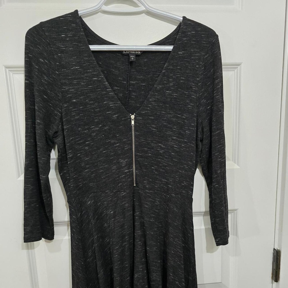 Express space dye fit and flare dress Small